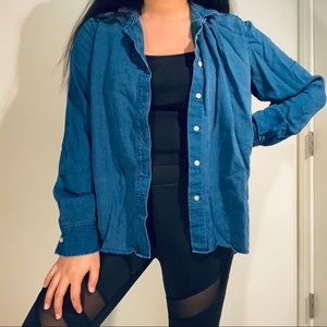 Loft Blue Button Down Shirt